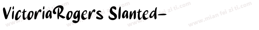 VictoriaRogers Slanted字体转换